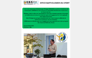Hommage de l'OBS : Philippe Germond quitte la présidence du Lam Son St Barth