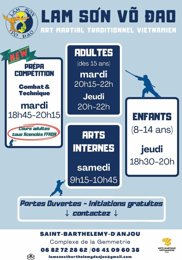 Cours adultes tous niveaux